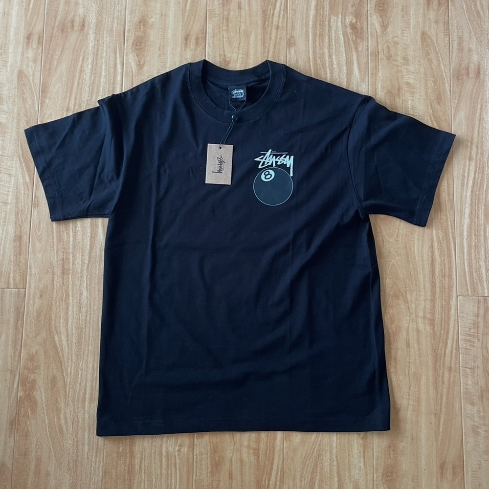 Stussy Black 8-Ball T-Shirt size M